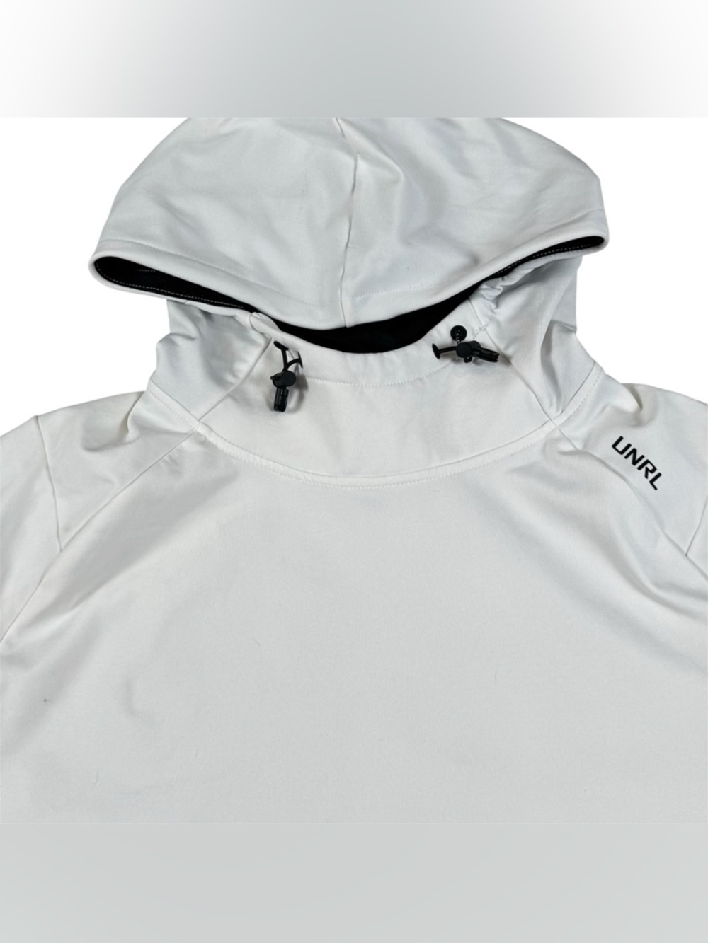 UNRL Pullover Hoodie Performance Casual Gym Workout Running White Men’s Large